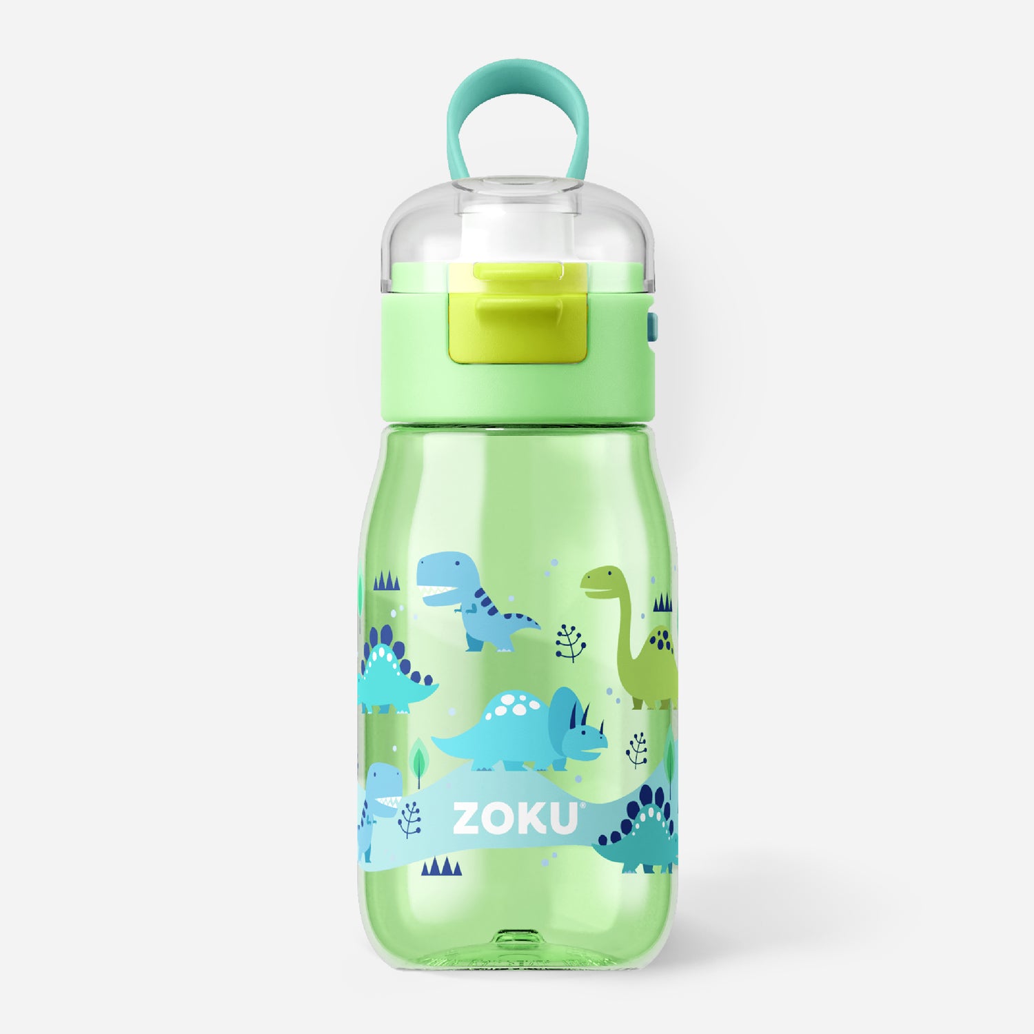 Zoku 16oz Kids Flip Gulp Bottle Green